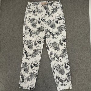 Philosophy Republic Clothing Pants Farm Animal Country Print Small off White Mid